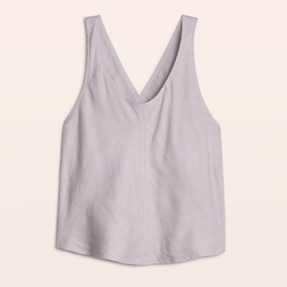 Aritzia Wilfred Mistral  Cross Strap open Back Top Taupe Size XS - Picture 7 of 13